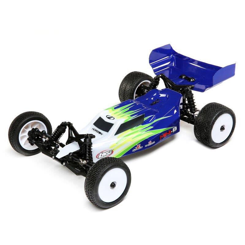 LOSI Mini-B. Brushed. RTR: 1/16 2WD Buggy. Blue/White - 15