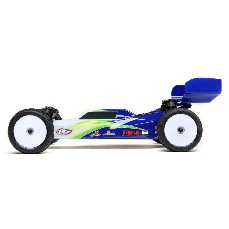 LOSI Mini-B. Brushed. RTR: 1/16 2WD Buggy. Blue/White - 9