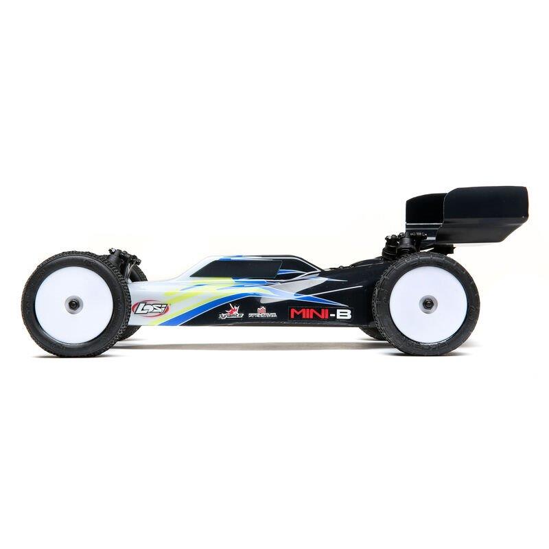 LOSI Mini-B. Brushed. RTR: 1/16 2WD Buggy. Black/White - 11