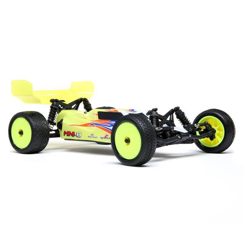 LOSI Mini-B. Brushed. RTR: 1/16 2WD Buggy. Yellow/White - 12