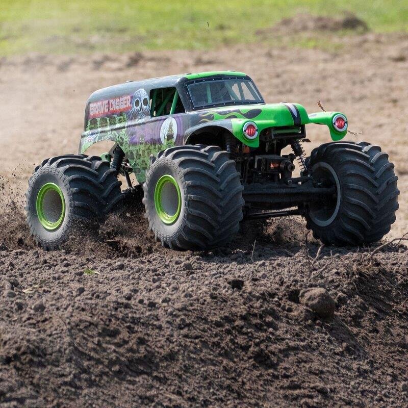LOSI LMT:4wd Solid Axle Monster Truck. Grave Digger:RTR - 10