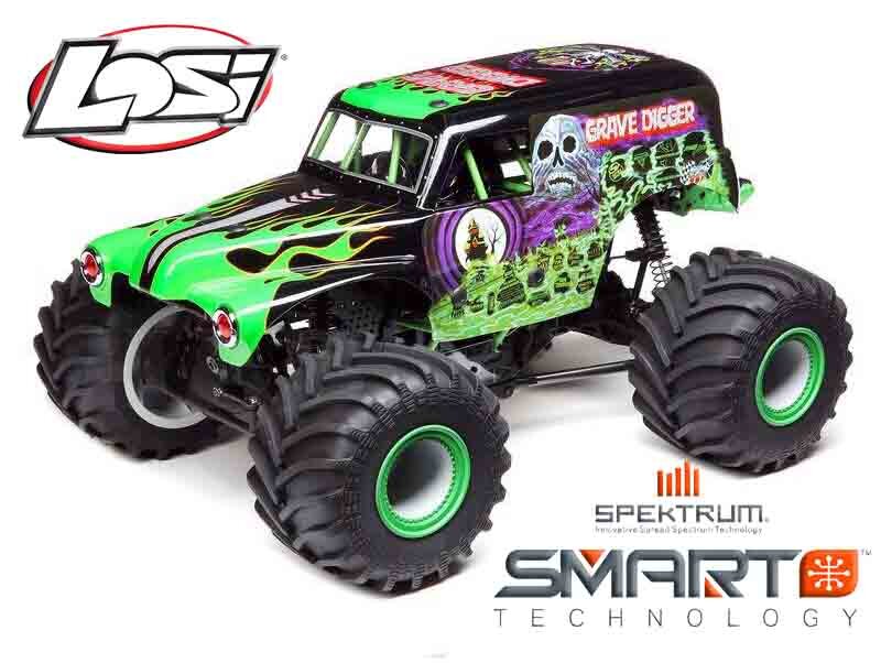 LOSI LMT:4wd Solid Axle Monster Truck. Grave Digger:RTR