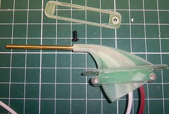 CNC fäste för  JETI 3mm Pitot-rör  ställbar 20 grader