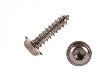Skruv insex stäl för servo och käpor 20st 2X10mm Mörk/Svart
