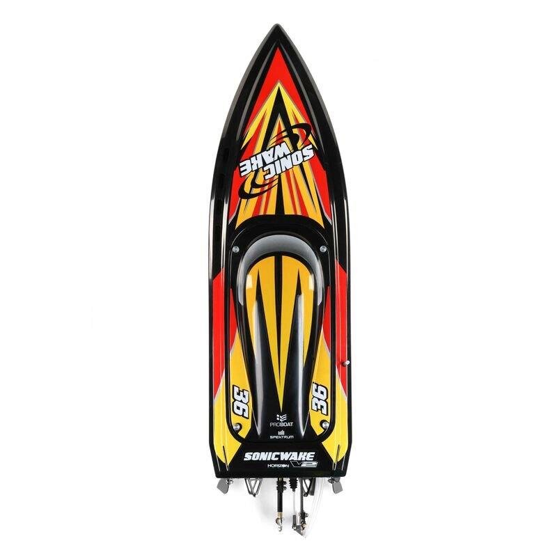 Sonicwake V2 36tum Self-Righting Brushless Deep-V RTR. Black - 7