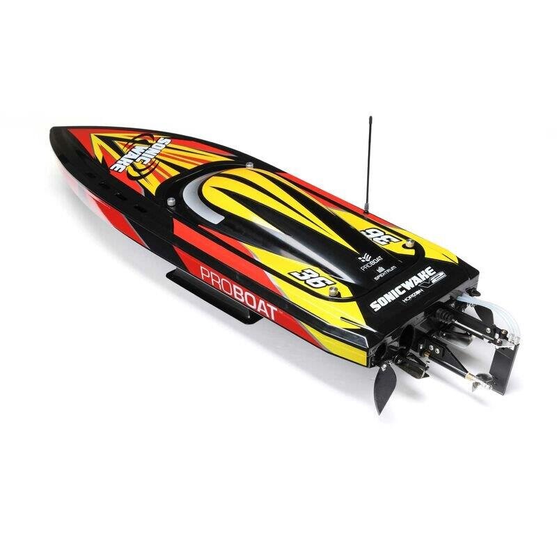 Sonicwake V2 36tum Self-Righting Brushless Deep-V RTR. Black - 16
