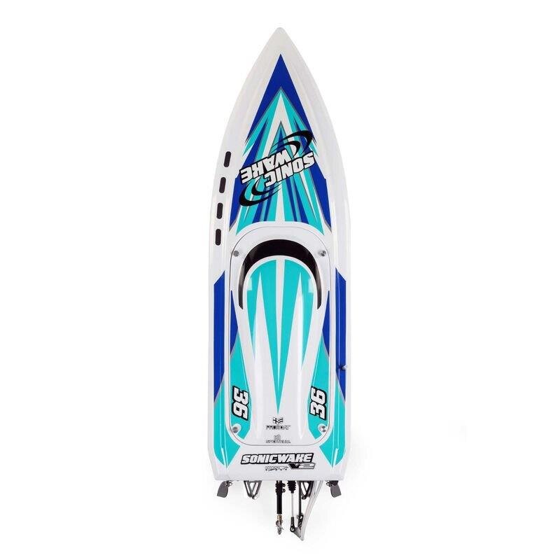 Sonicwake V2 36tum Self-Righting Brushless Deep-V RTR. White - 5