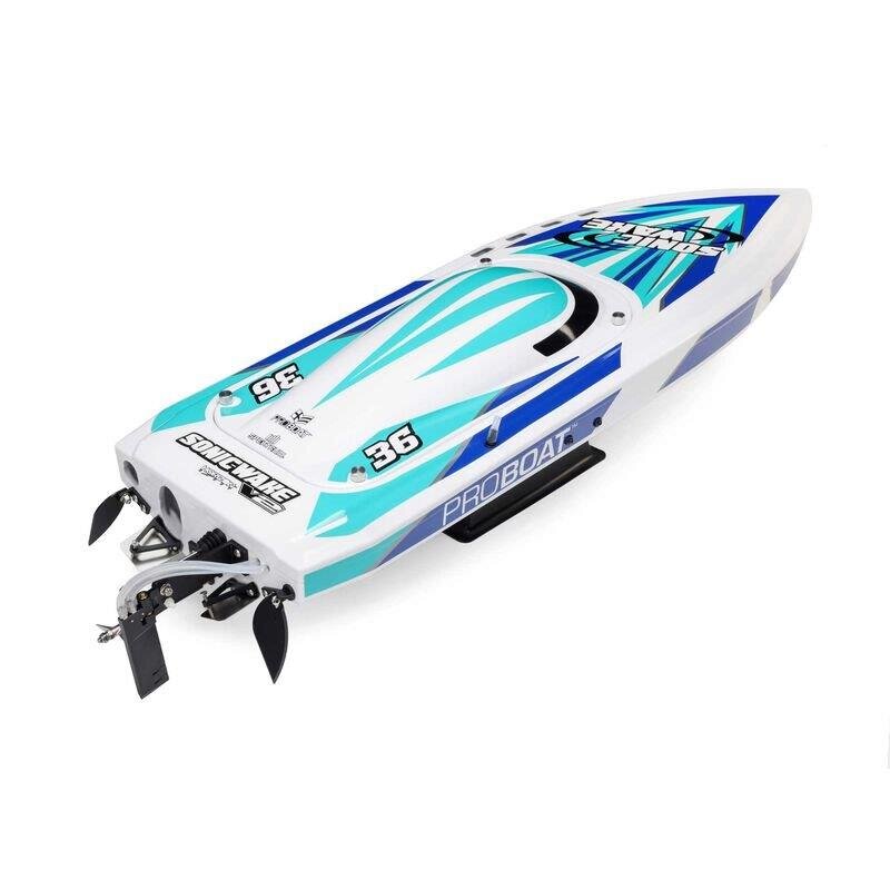 Sonicwake V2 36tum Self-Righting Brushless Deep-V RTR. White - 13