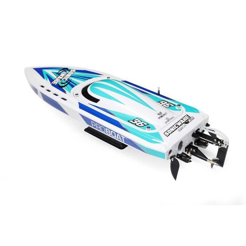 Sonicwake V2 36tum Self-Righting Brushless Deep-V RTR. White - 14