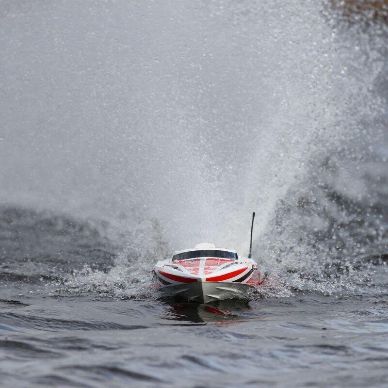 PROBOAT Impulse 32-inch BL. Wht/Red: RTR - 2
