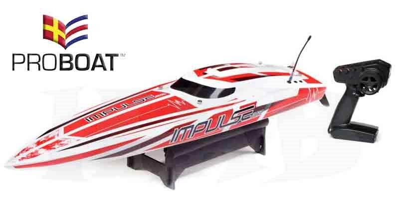 PROBOAT Impulse 32-inch BL. Wht/Red: RTR