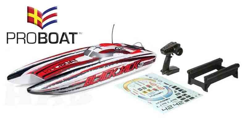 PROBOAT Blackjack 42tum Brushless 8S Cat.WHT/RED:RTR