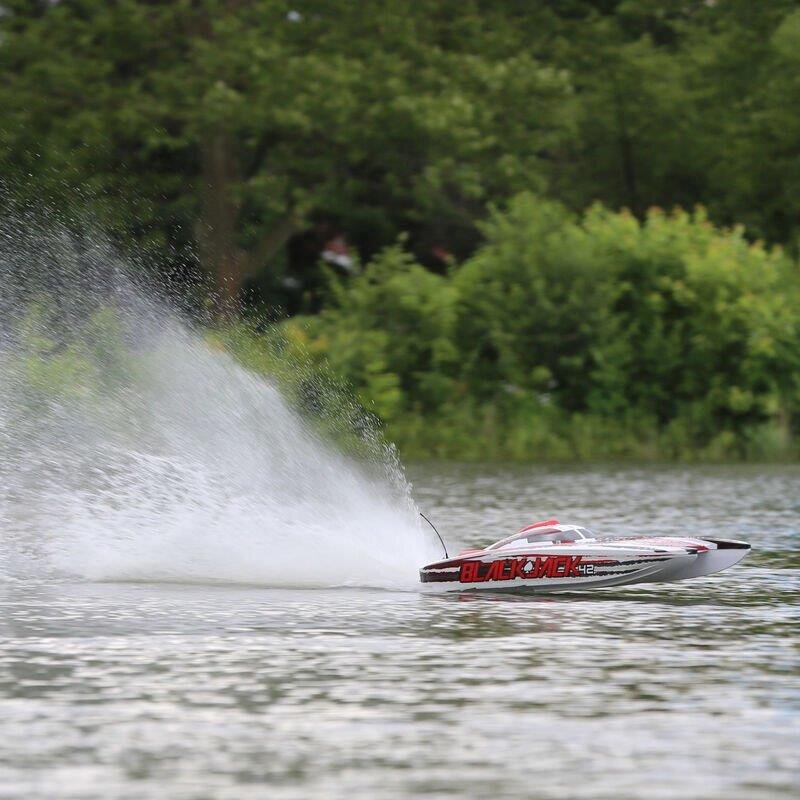 PROBOAT Blackjack 42tum Brushless 8S Cat.WHT/RED:RTR - 13