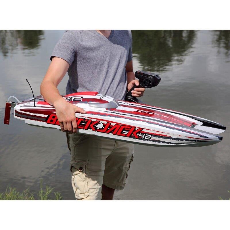 PROBOAT Blackjack 42tum Brushless 8S Cat.WHT/RED:RTR - 6