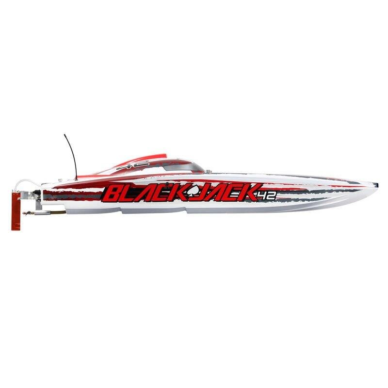 PROBOAT Blackjack 42tum Brushless 8S Cat.WHT/RED:RTR - 24
