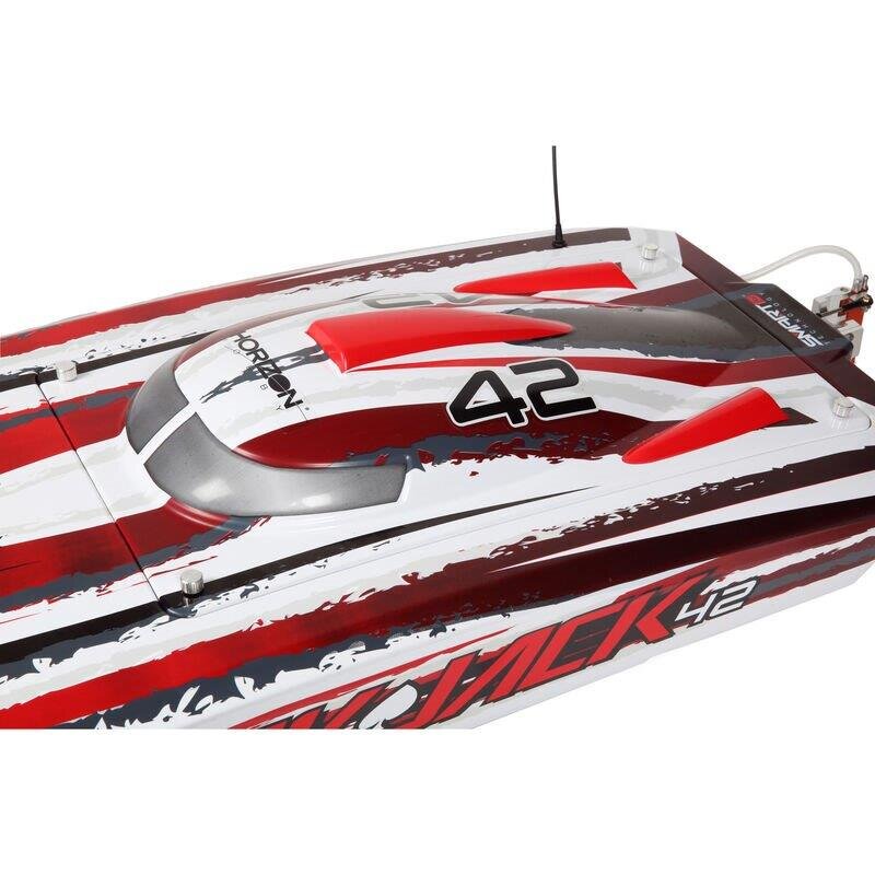 PROBOAT Blackjack 42tum Brushless 8S Cat.WHT/RED:RTR - 10
