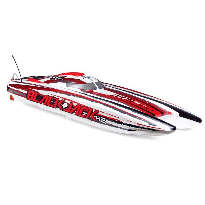PROBOAT Blackjack 42tum Brushless 8S Cat.WHT/RED:RTR - 22