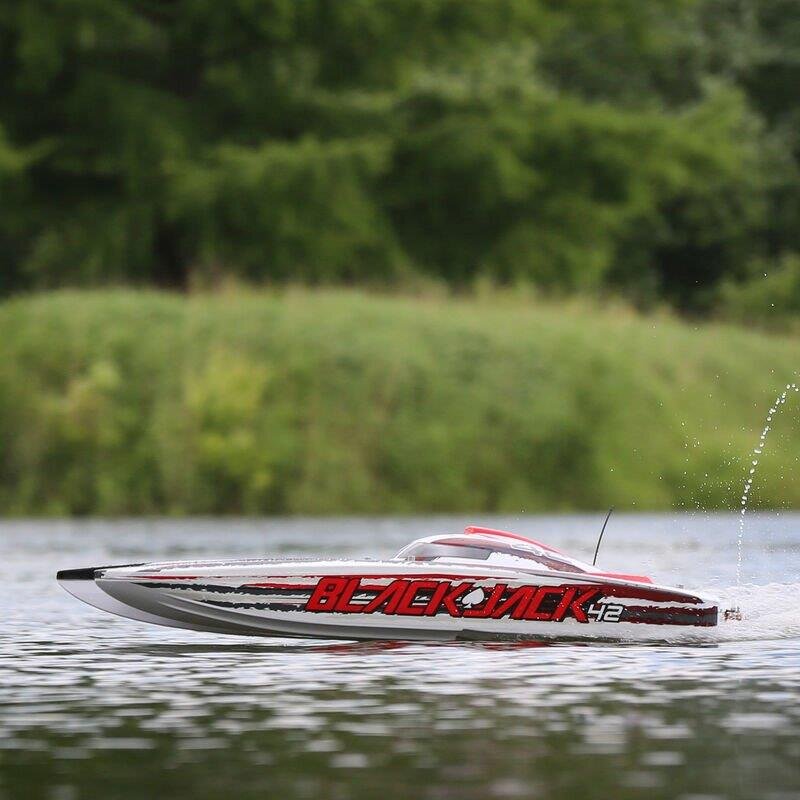 PROBOAT Blackjack 42tum Brushless 8S Cat.WHT/RED:RTR - 7