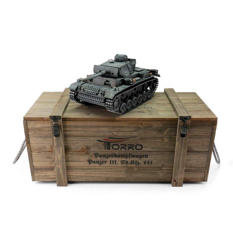 Stridsvagn PzKpfw III Ausf. L PRO grey - infra 1 1/16 - 4