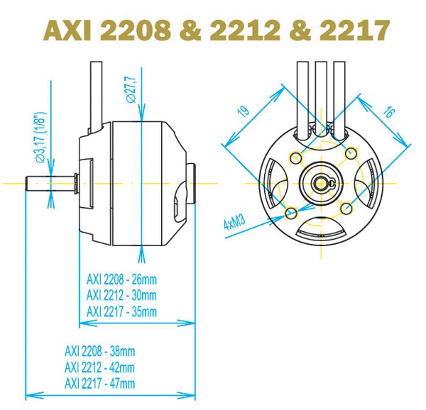 AXI 2212/34 V2 Brushless - 3