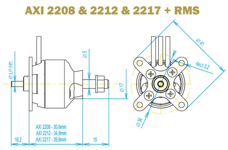 AXI 2212/34 V2 Brushless - 4