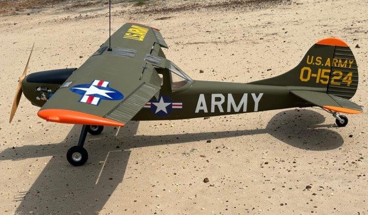 Seagull Cessna L-19A Bird Dog 2502mm 35-40cc - 4