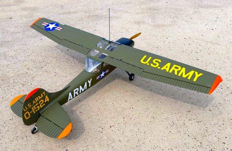 Seagull Cessna L-19A Bird Dog 2502mm 35-40cc