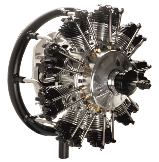 UMS ST-9-99  9 cyl. radial för Methanol