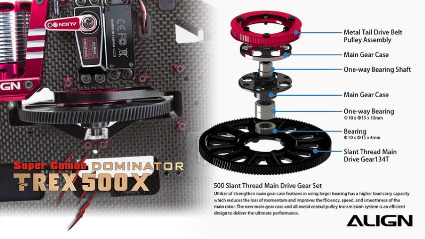 ALIGN 500X Dominator Super Combo (DS530/DS535) MB+ - 14