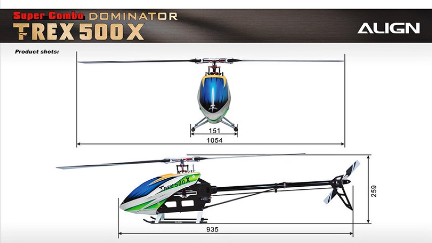 ALIGN 500X Dominator Super Combo (DS530/DS535) MB+ - 2