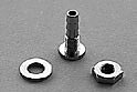 Tank nippel  enkel grov för 3,2mm slang