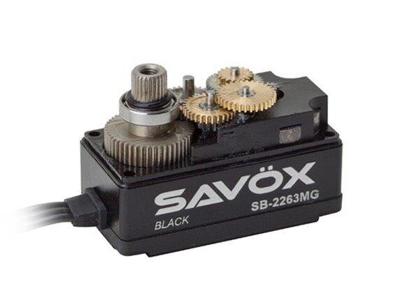 SAVÖX SB-2263MG digital Servo 10Kg 0,076s Brushless Black Edition Lågt - 3