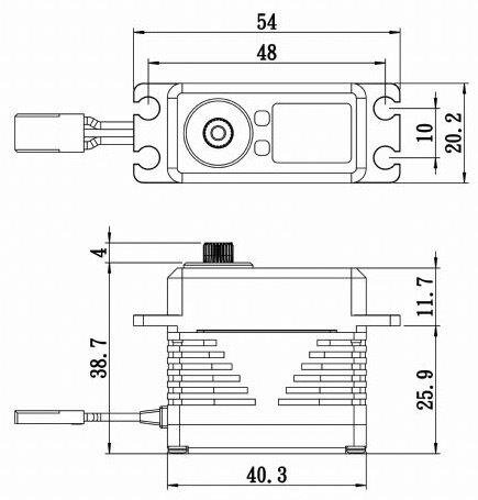 SAVÖX SB-2295SG Digital Servo 32Kg 0,06s HV Alu Brushless - 4