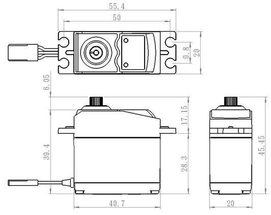 SAVÖX SC-0352 Digital Servo 6,5Kg 0,14s - 3