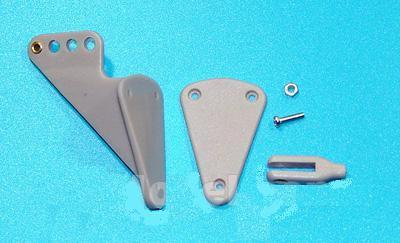 Roderhorn plast med kula och  link  2mm 4 st H 36mm