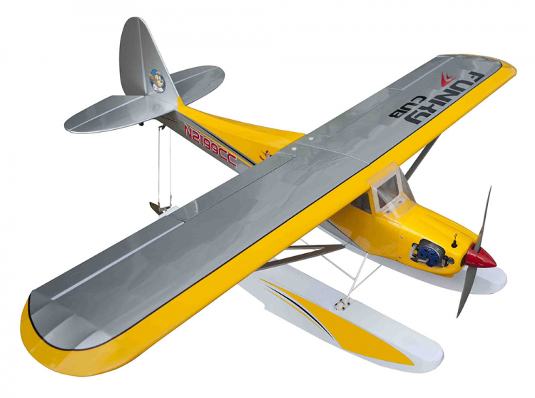 Seagull Flottörer till Funky Cub 10-15cc Gul
