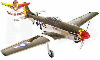 Seagull P51D Mustang 10cc Bensin 1.43m ARF