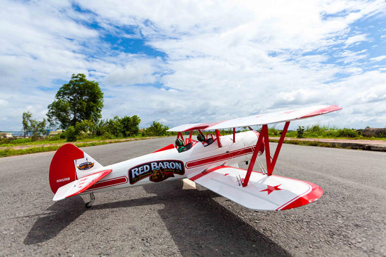 Seagul Red Baron Pizza Squadron Stearman 20cc Gas ARF sp:182 - 7