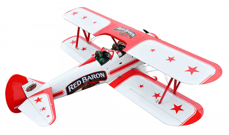 Seagul Red Baron Pizza Squadron Stearman 20cc Gas ARF sp:182 - 4