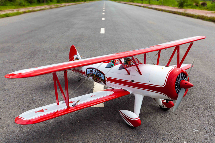 Seagul Red Baron Pizza Squadron Stearman 20cc Gas ARF sp:182 - 6