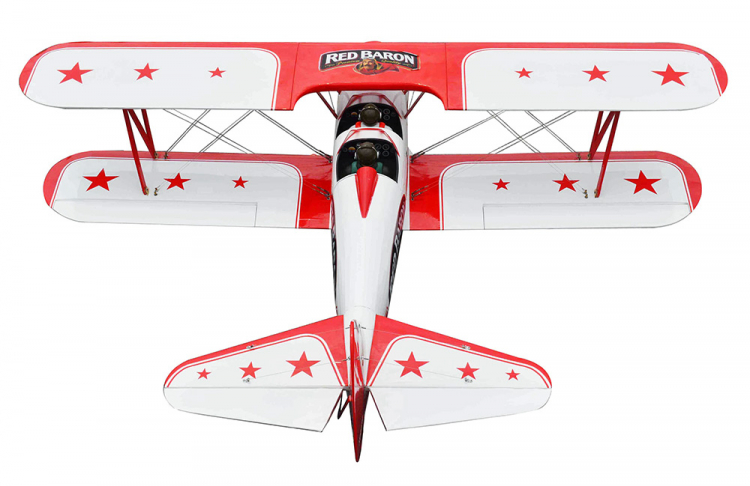Seagul Red Baron Pizza Squadron Stearman 20cc Gas ARF sp:182 - 5