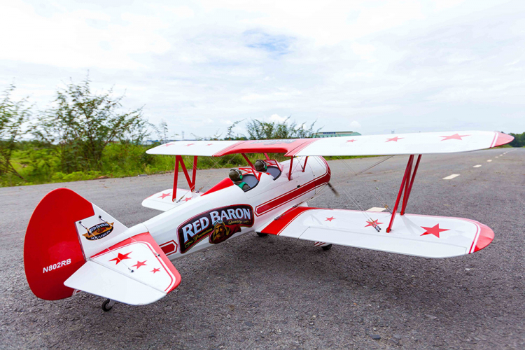 Seagul Red Baron Pizza Squadron Stearman 20cc Gas ARF sp:182 - 8