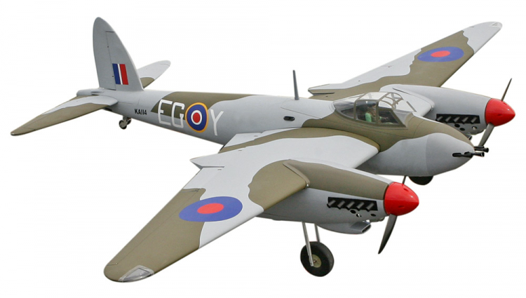 Seagull De Havilland Mosquito Twin 7.5-9cc ARF sp:203cm - 2