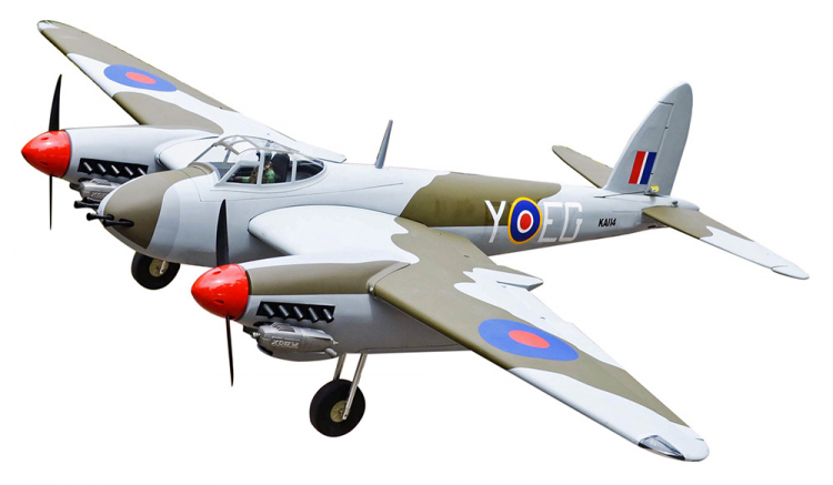 Seagull De Havilland Mosquito Twin 7.5-9cc ARF sp:203cm