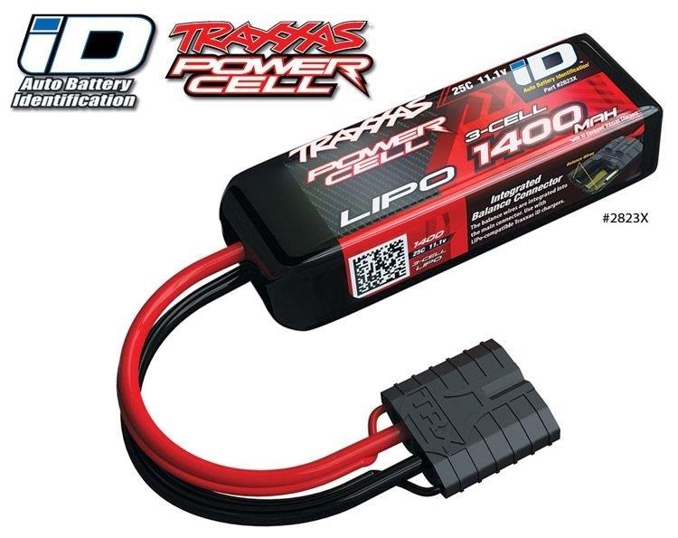 Traxxas Li-Po Batteri 3S 11.1V 1400mAh 25C iD-kontakt