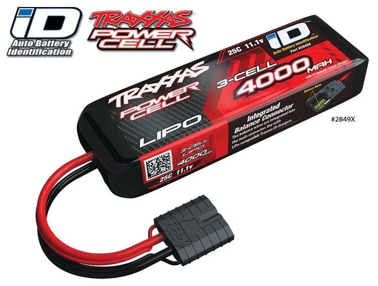 Traxxas Li-Po Batteri 3S 11.1V 4000mAh 25C iD-kontakt