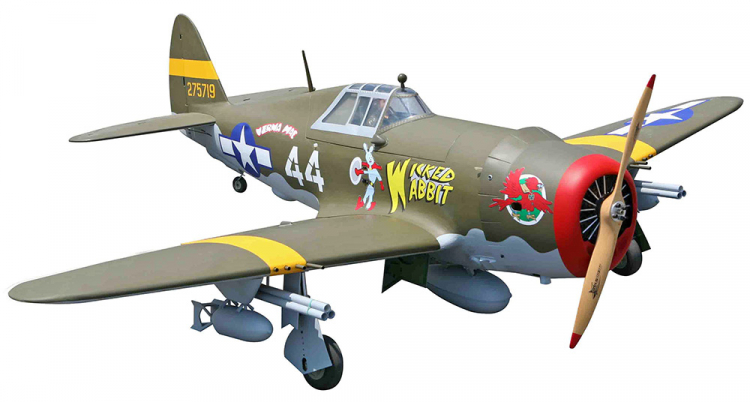 Seagull  P-47 Razorback Giant Scale 50-61cc Gas ARF sp:206cm
