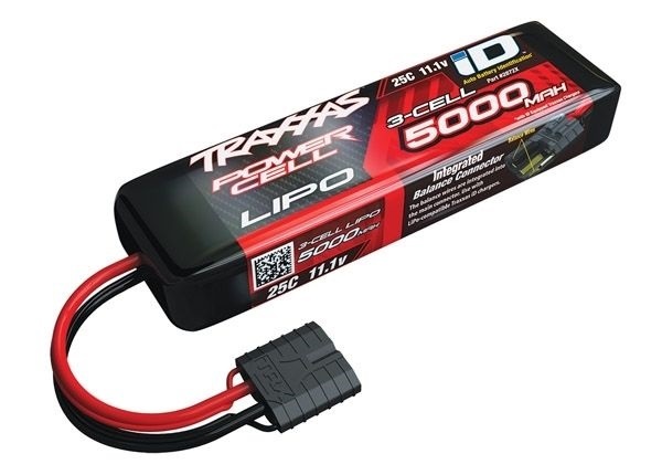 Traxxas Li-Po Batteri 3S 11.1V 5000mA 25C iD-kontakt (155mm)