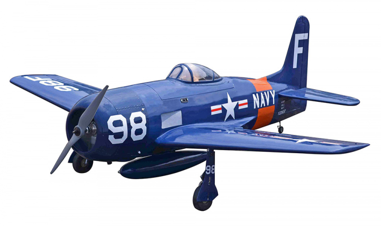 Seagull Grumman F8F Bearcat Navy 33-45cc Gas ARF sp:180cm