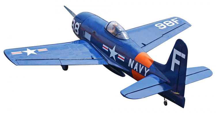 Seagull Grumman F8F Bearcat Navy 33-45cc Gas ARF sp:180cm - 5